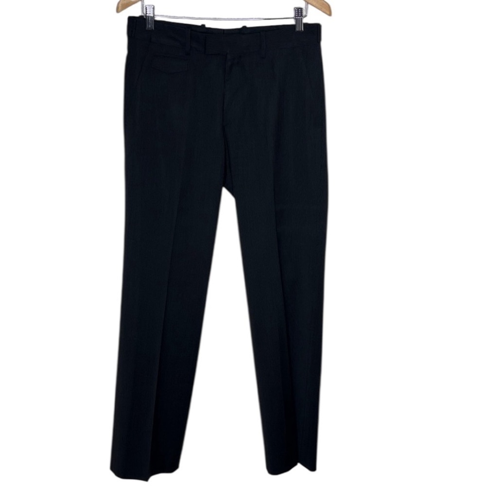 Theory Black Pinstripe Straight Leg Dress Pants Men Size 30